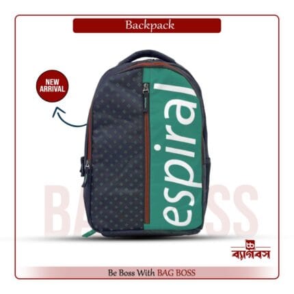 Polyester laptop backpack 20L water-resistant with padded compartment 17 inches 6 chambers