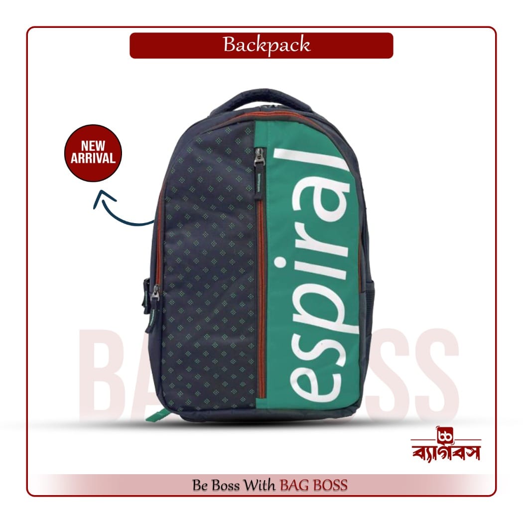 Polyester laptop backpack 20L water-resistant with padded compartment 17 inches 6 chambers