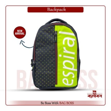 Water-resistant polyester backpack 20-25 liters with padded laptop compartment 17 inches 6 chambers