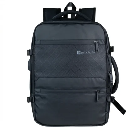 Premium 30L Polyester Laptop Backpack – 3 Compartment School Travel Business Bag with Front Pocket