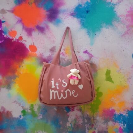 its mine Girls Tote Bag pink