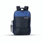 ESPIRAL slim office laptop backpack front view showing water-resistant polyester nylon fabric with professional fashion design