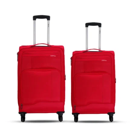 Solid Waterproof Soft Travel Trolley Bag – Maroon