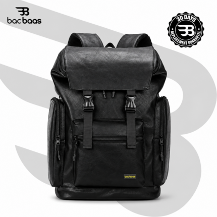 BacBaas Blackhole Waterproof Men’s Large Capacity Backpack - Black