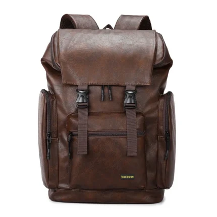Bacbaas Waterproof Men’s Large Capacity Backpack - Coffee Brown